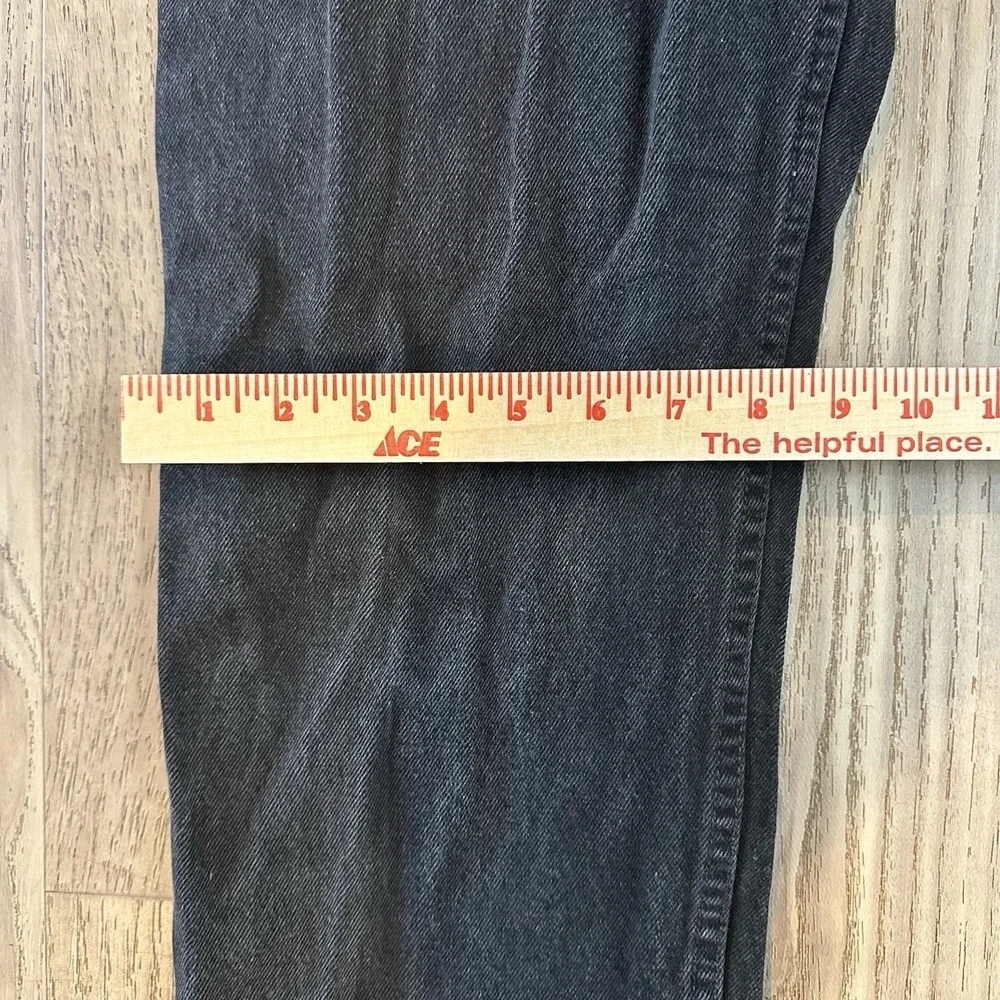 Vintage Levis ‎ 550 Jeans Mens 33x34 Black Denim Orange Tab 90s USA Made